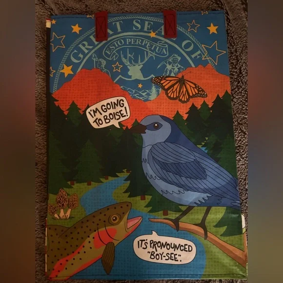 idaho trader joe’s reusable tote bag - Picture 2 of 3